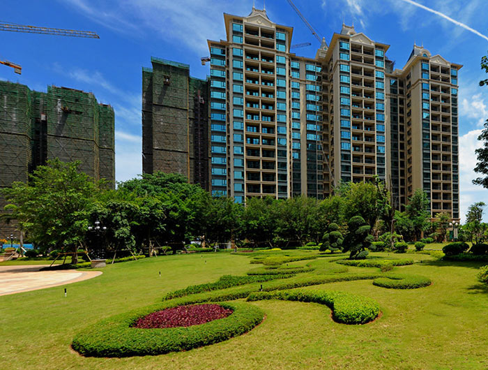 小区园林实景图 