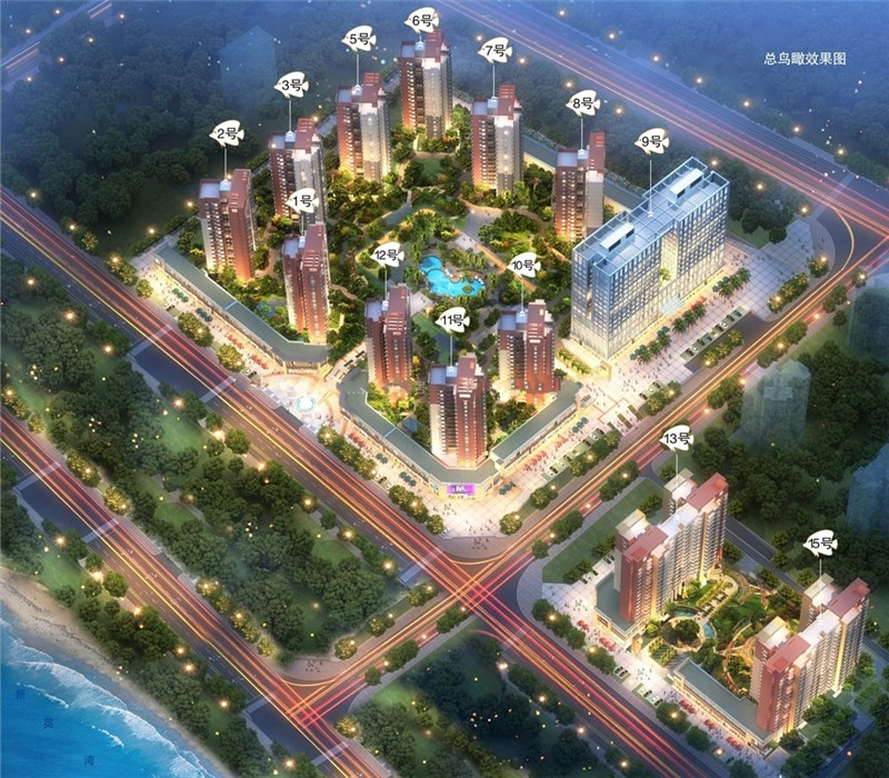 凯丰滨海幸福城鸟瞰图 
