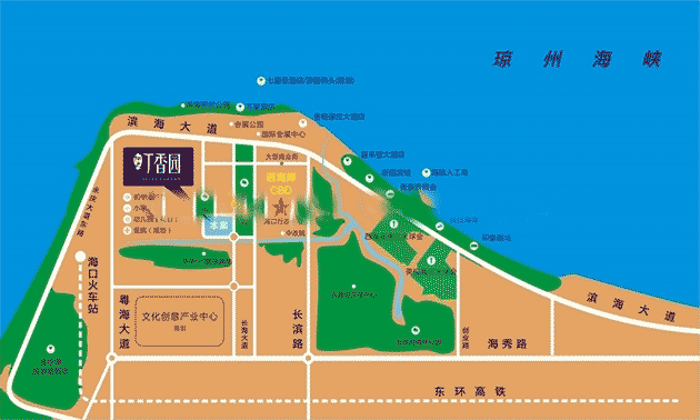 阳光丁香园区位图 