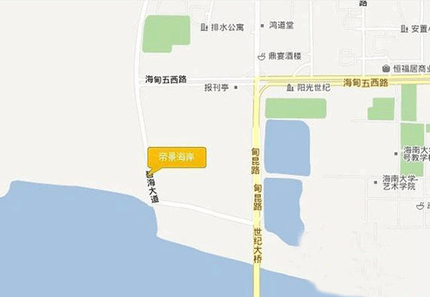 帝景海岸区位图 