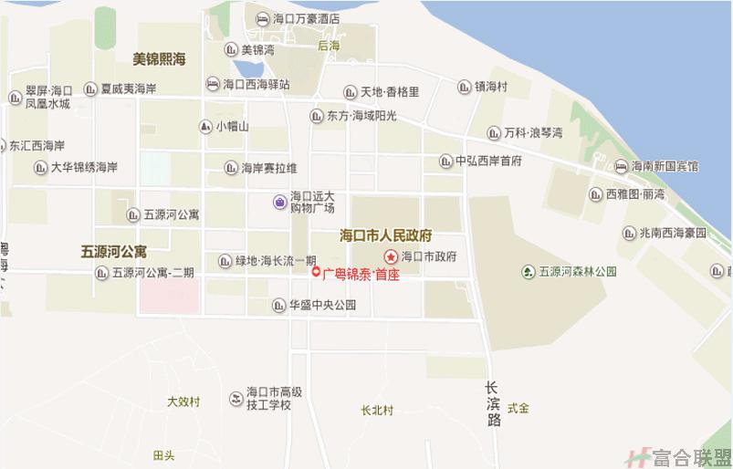 广粤锦泰首座区位图 