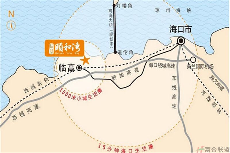 信基颐和湾区位图 