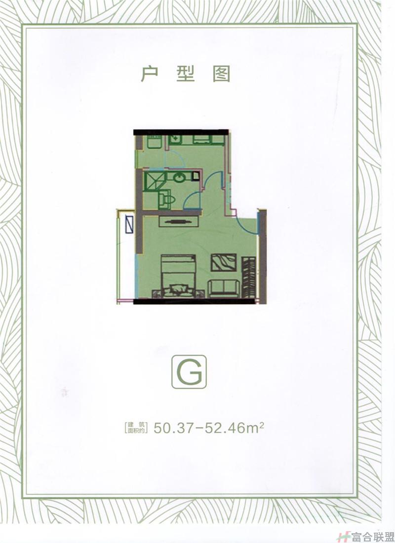 G户型 建筑面积50 