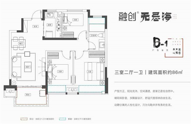 B-1户型 3室2厅1卫 建面86㎡.jpg