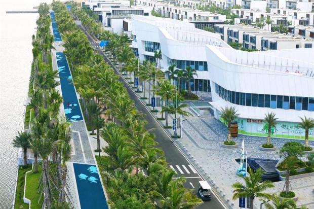 ▲碧桂园中央半岛跑道效果图